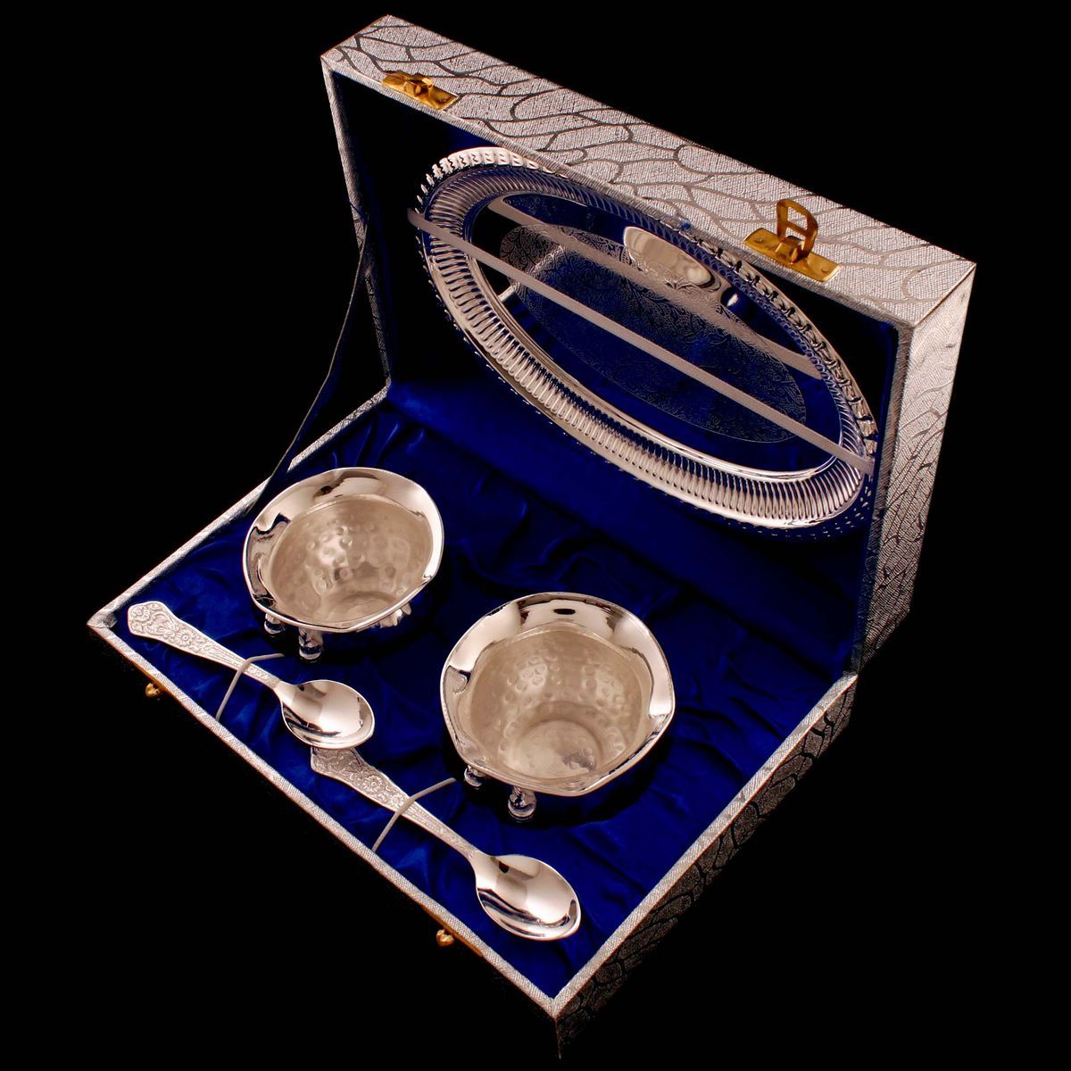BOWL SET 2 BOWL,2 SPOON WITH 1 TRAY W/M