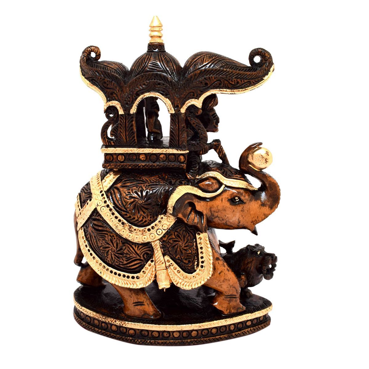 WHITE WOOD AMBARI ELEPHANT