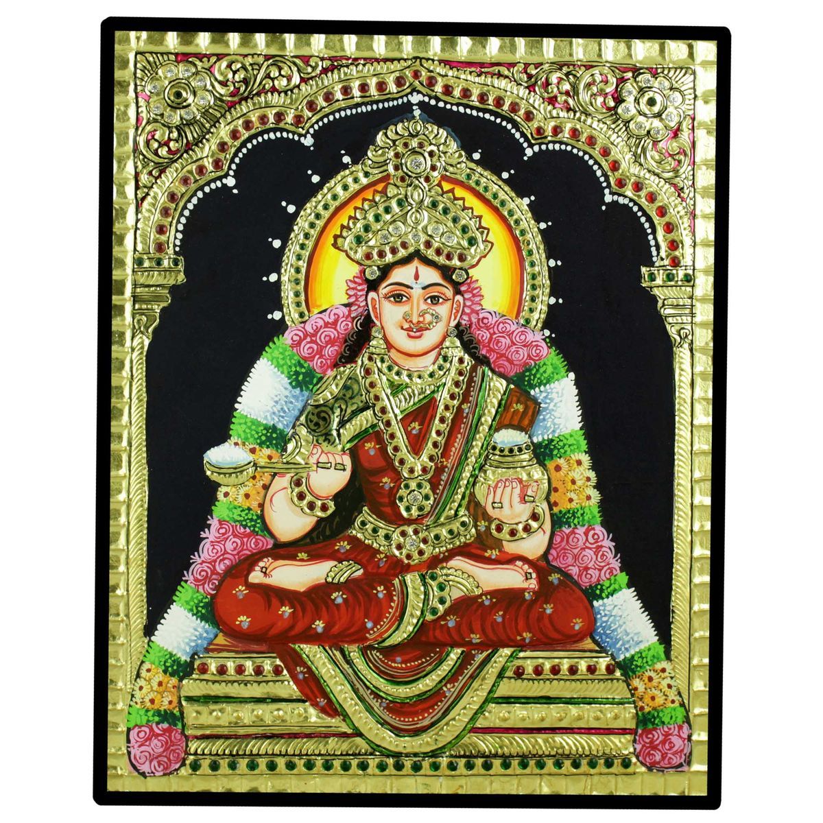 TANJORE PAINTING ANNAPOORNE