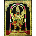 TANJORE PAINTING STANDING HANUMAN