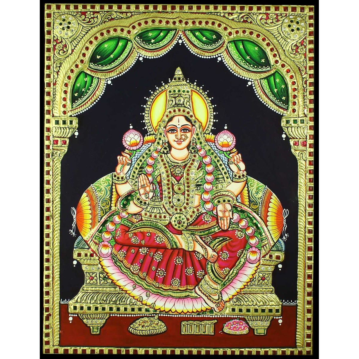 TANJORE PAINTING DHANA LAKSHMI