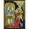 TANJORE PAINTING AANDAL WITH RANGAMANAR REFLECTION