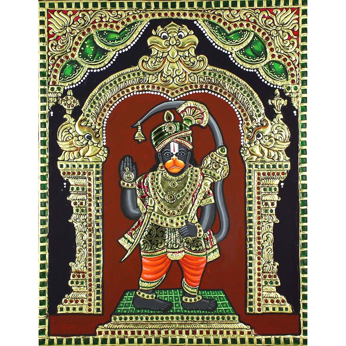 TANJORE PAINTING PEELAMEDU HANUMAN