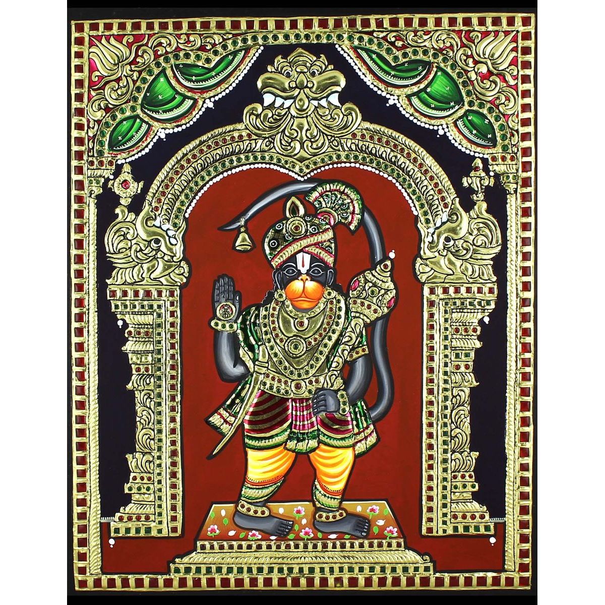 TANJORE PAINTING PEELAMEDU HANUMAN