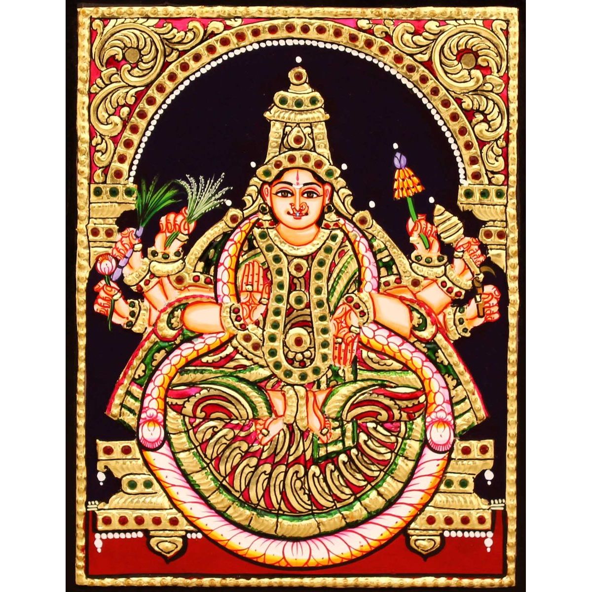 TANJORE PAINTING DHANA LAKSHMI