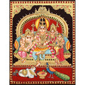 TANJORE PAINTING SHIVA FAMILY