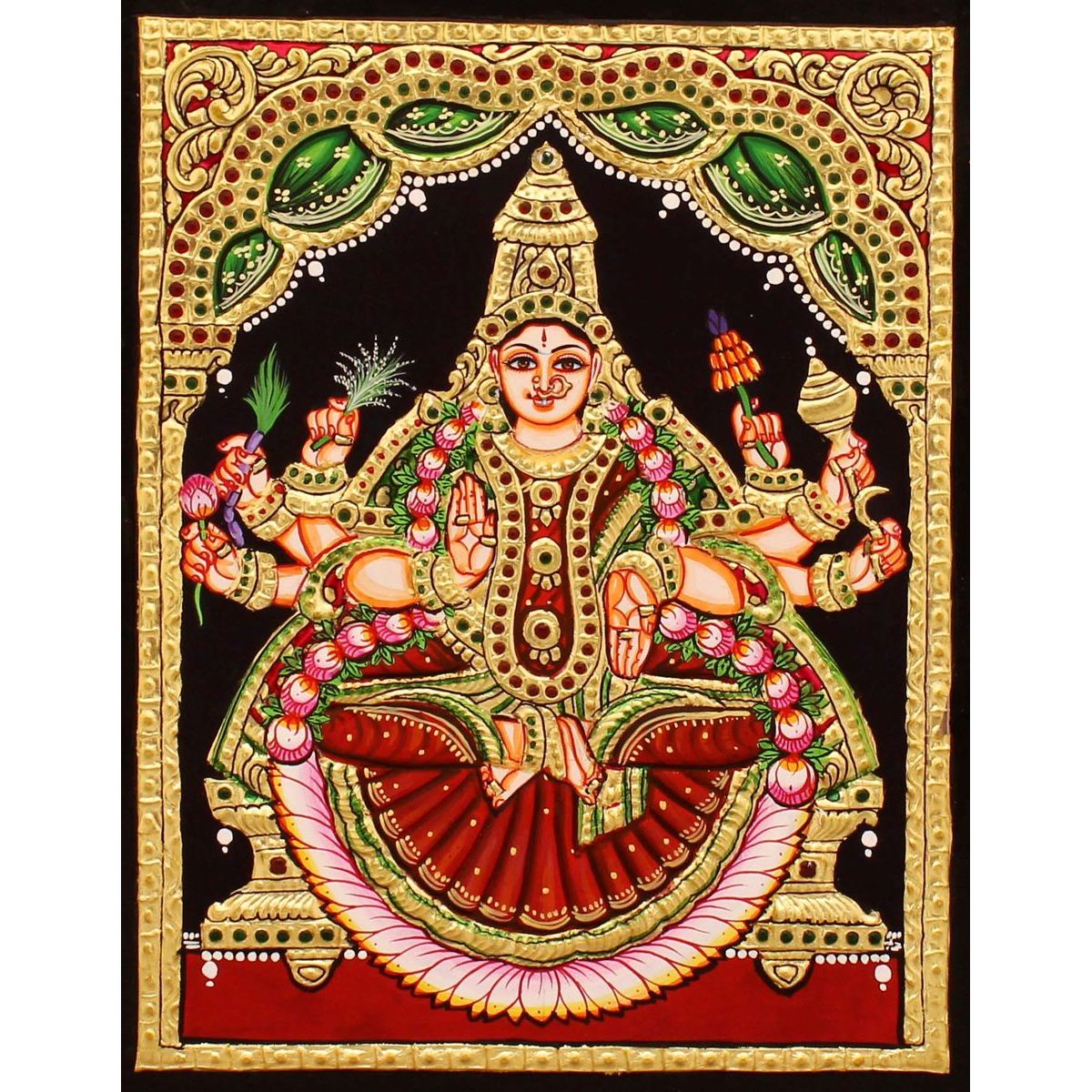 TANJORE PAINTING DHANA LAKSHMI