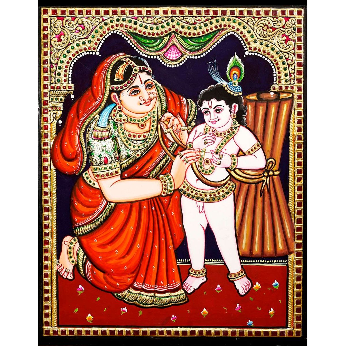 TANJORE PAINTING YASODHA KRISHNA