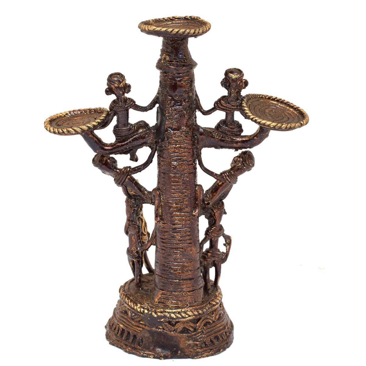 BASTAR CANDLE STAND WITH MEN DESIGN