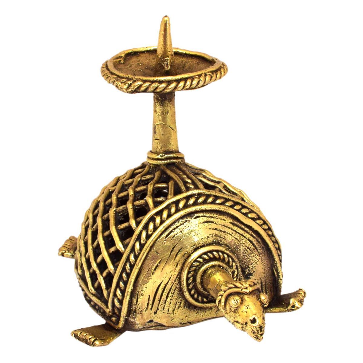 BASTAR JALI TORTOISE CANDLE STAND