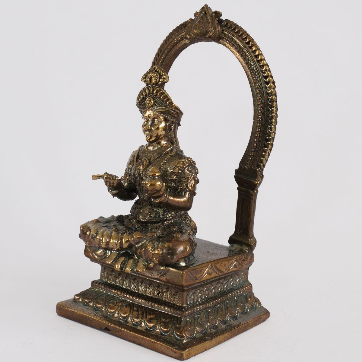 BRONZE ANNALAKSHMI IDOL WITH ANTIQUE FINISH
