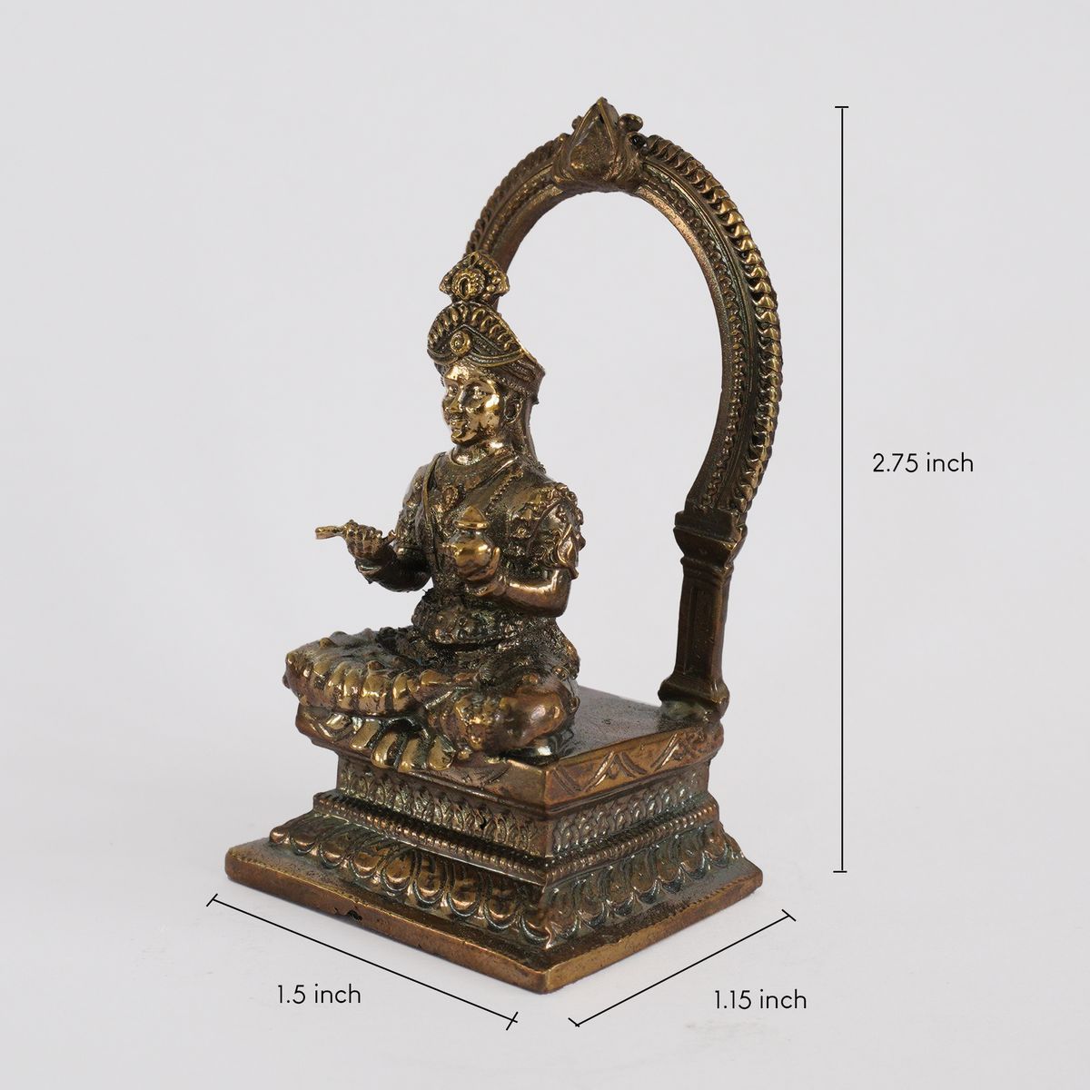 BRONZE ANNALAKSHMI IDOL WITH ANTIQUE FINISH