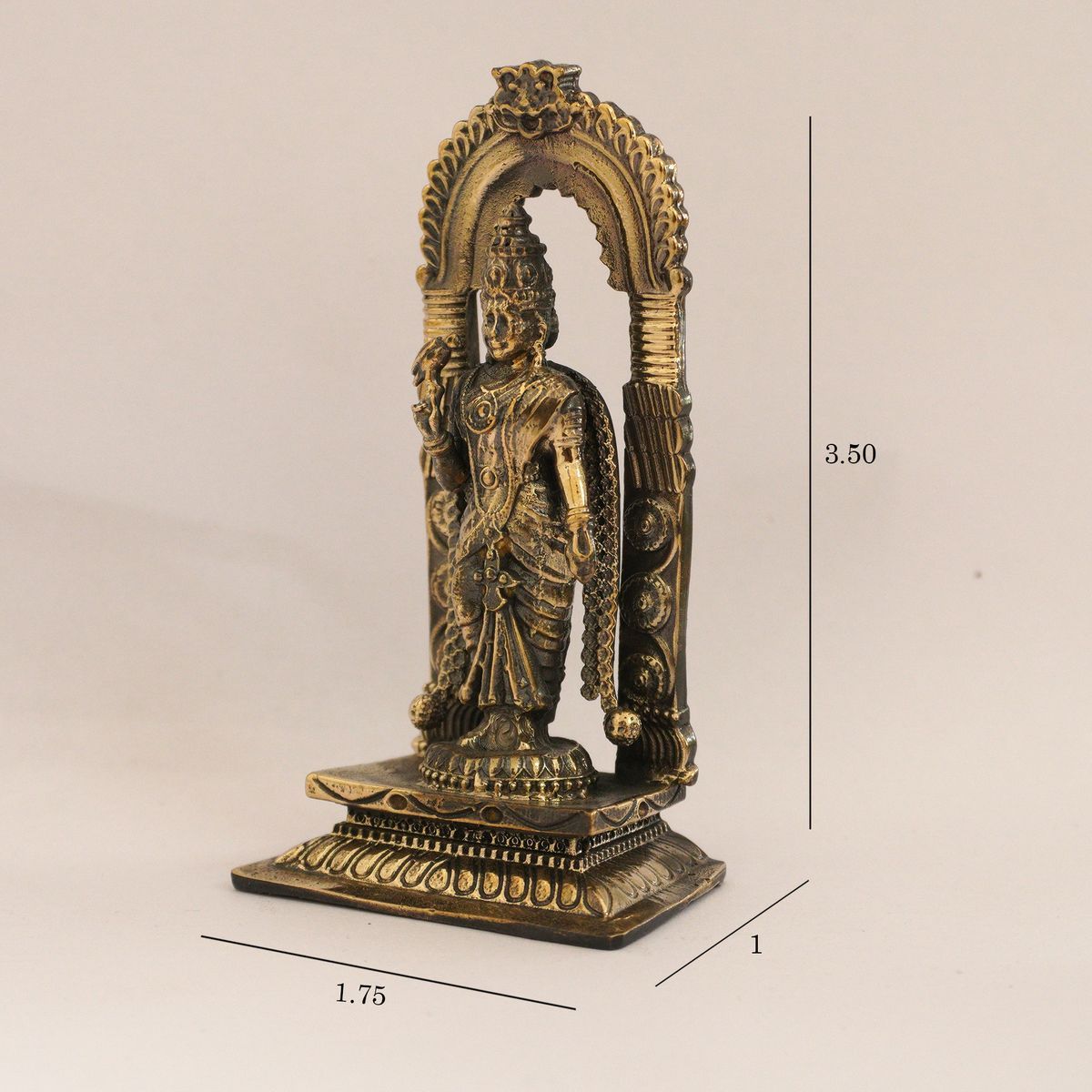 MADURAI MEENAKSHI BRONZE ANTIC IDOL STATUE