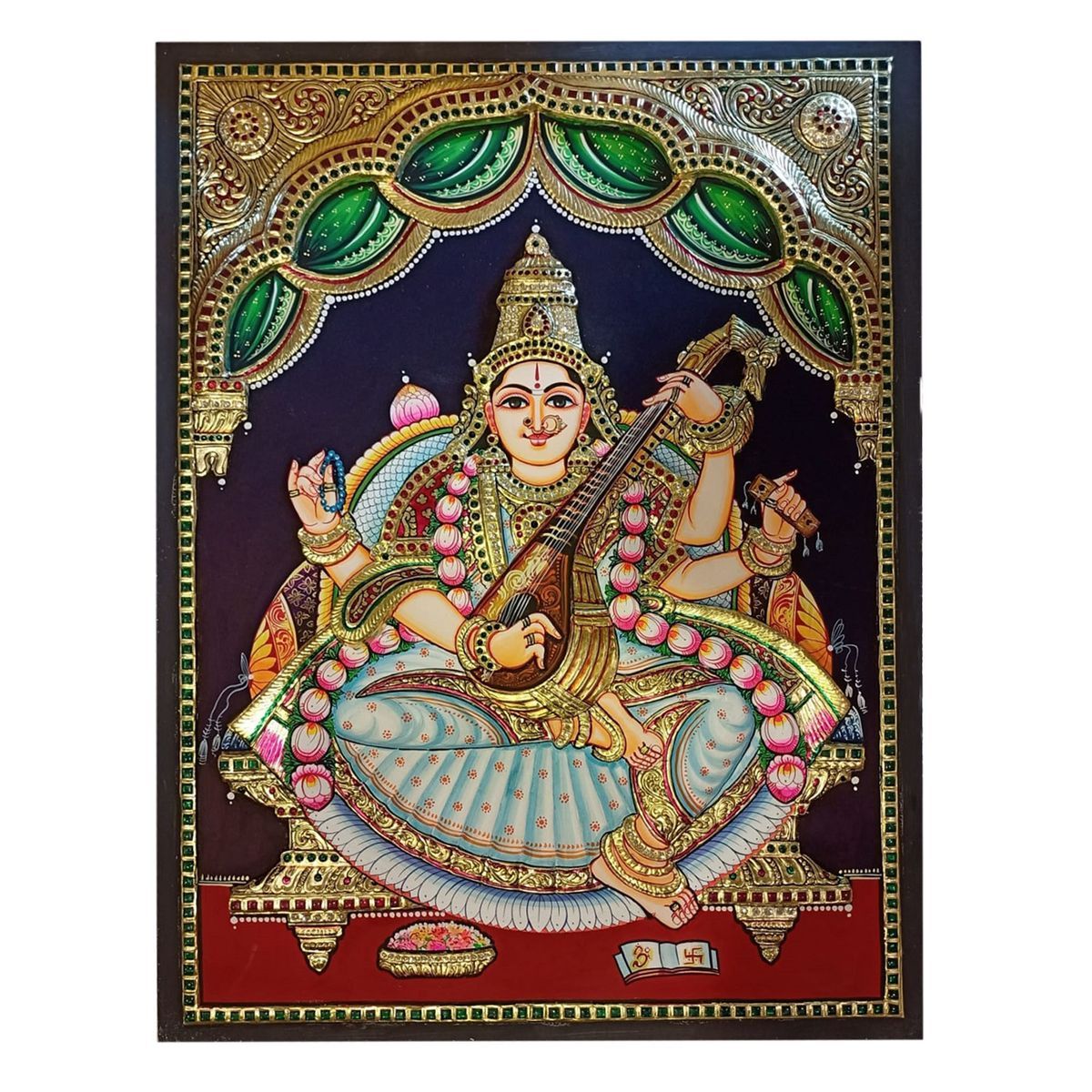 TANJORE PAINTING SARASWATHI