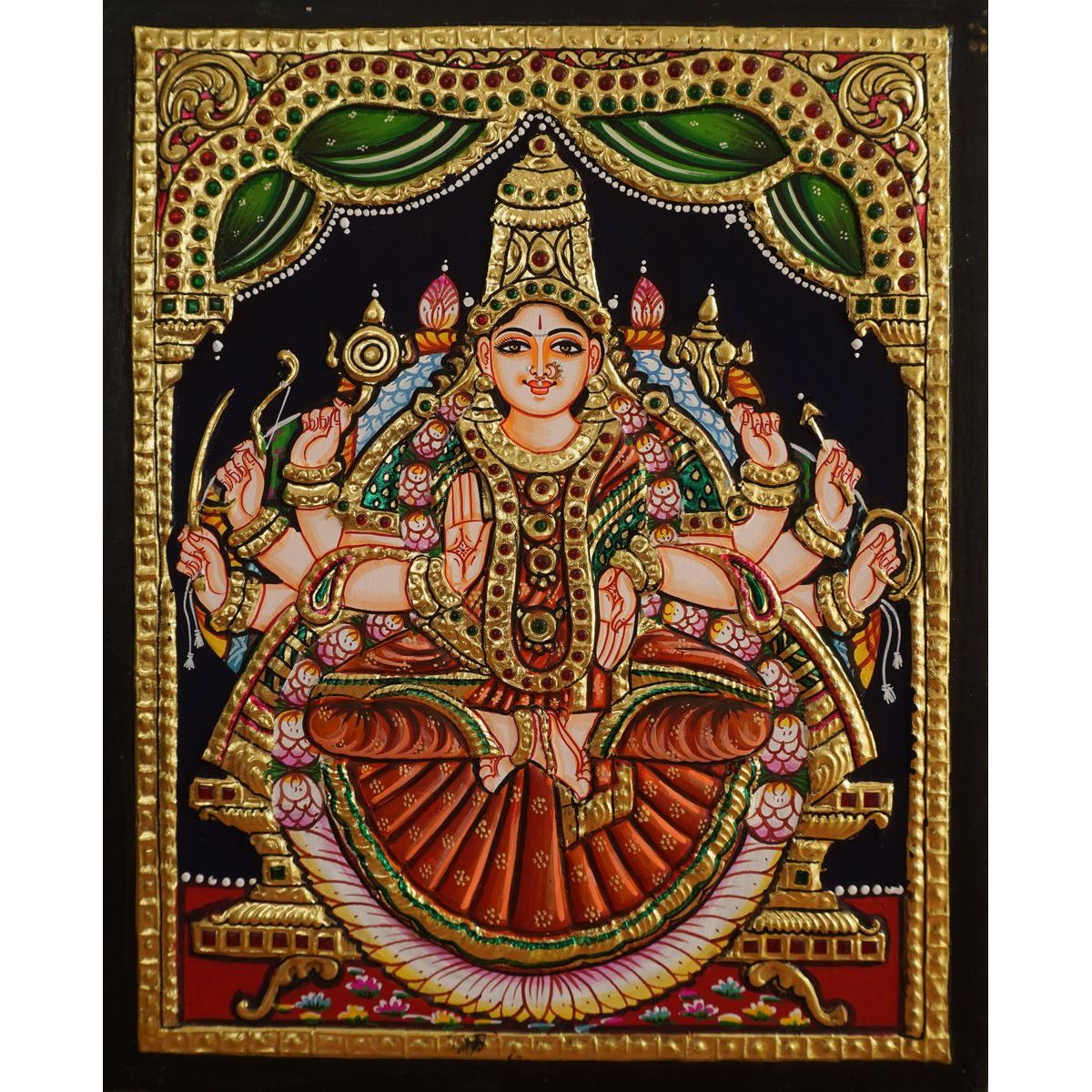 TANJORE PAINTING DHAIRYA LAKSHMI
