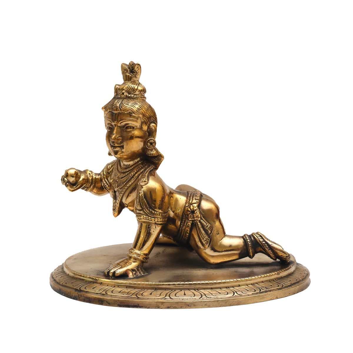 BRONZE BABY KRISHNA IDOL