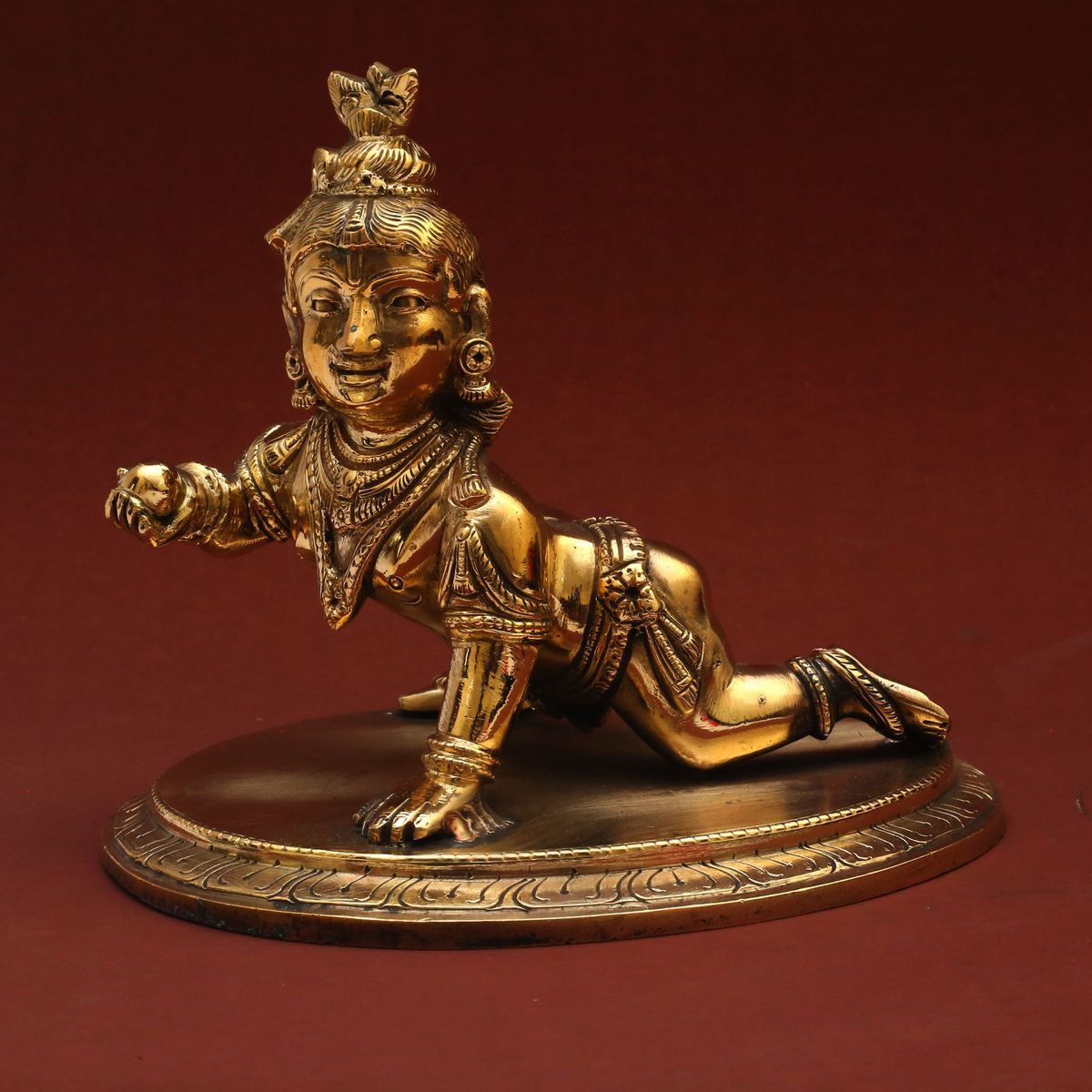 BRONZE BABY KRISHNA IDOL