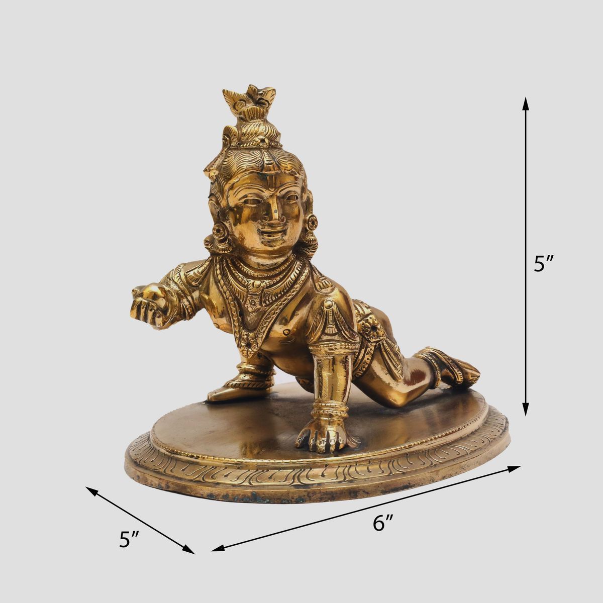 BRONZE BABY KRISHNA IDOL
