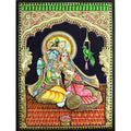 TANJORE PAINTING SWING RADHA KRISHNA