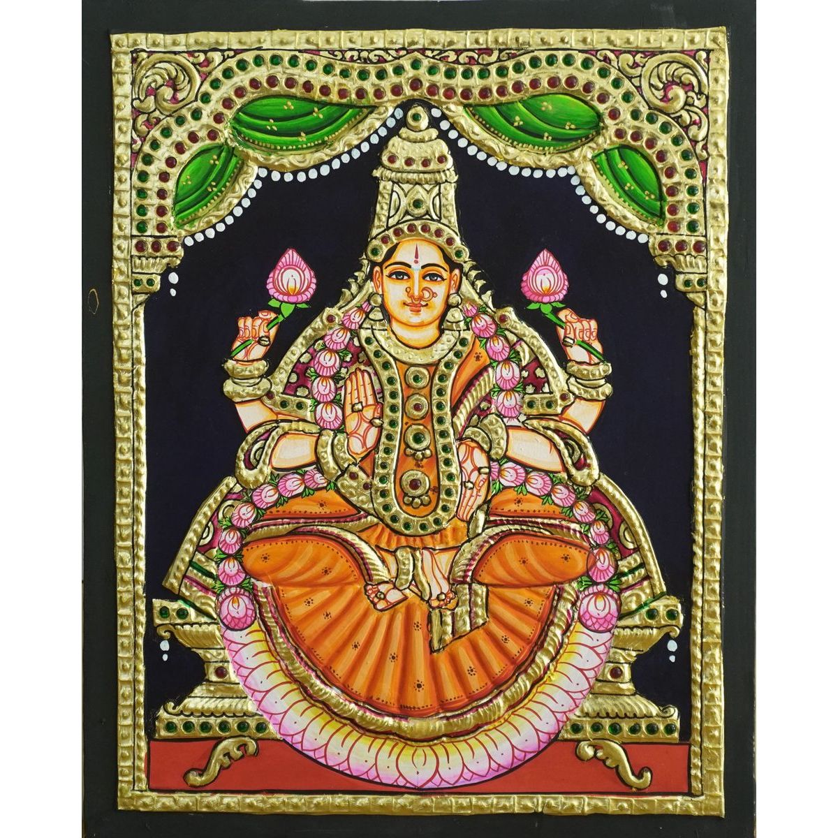 TANJORE PAINTING VIJAYA LAKSHMI