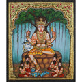 TANJORE PAINTING DAKSHINAMURTHY SITTING