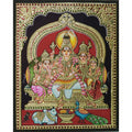 TANJORE PAINTING SHIVA FAMILY