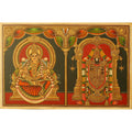 TANJORE PAINTING BALAJI SIDE LAKSHMI AQ
