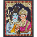 TANJORE PAINTING SHIVA PARVATHI