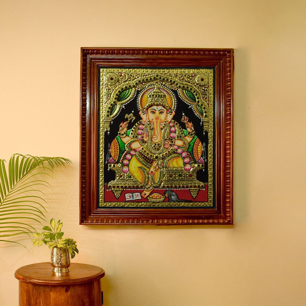 TANJORE PAINTING GANESHA