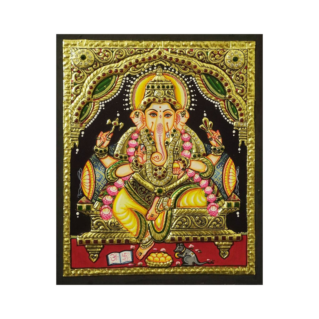 TANJORE PAINTING GANESHA