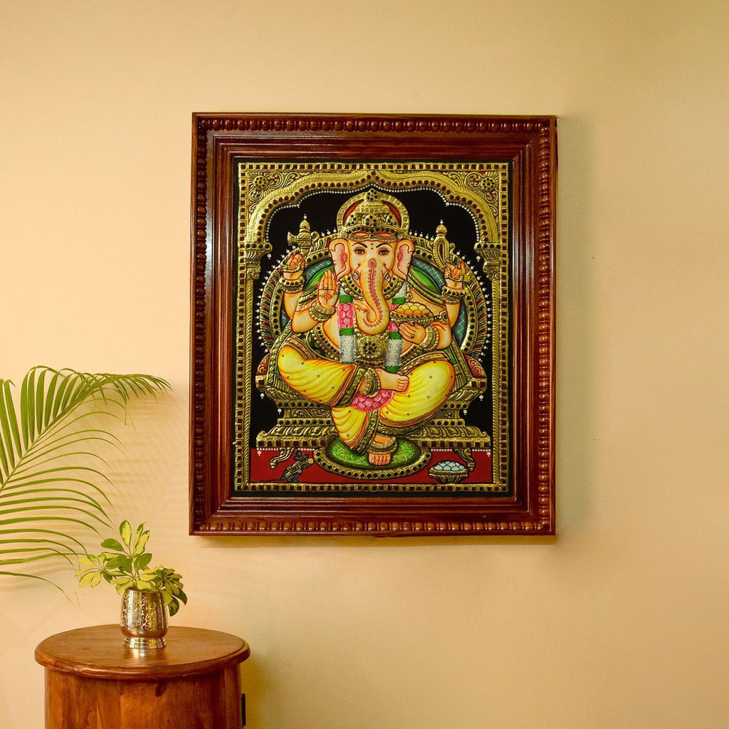 TANJORE PAINTING GANESHA