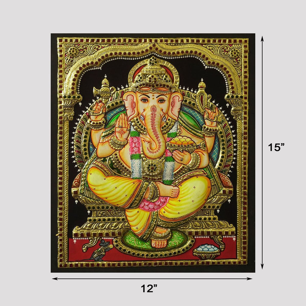 TANJORE PAINTING GANESHA