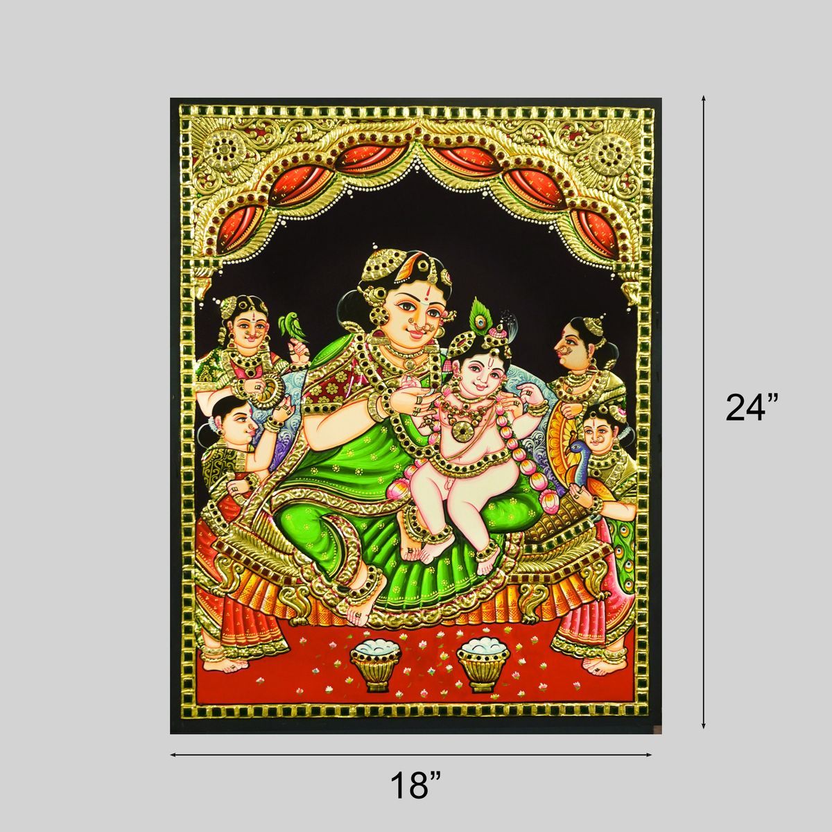 TANJORE PAINTING YASODHA KRISHNA