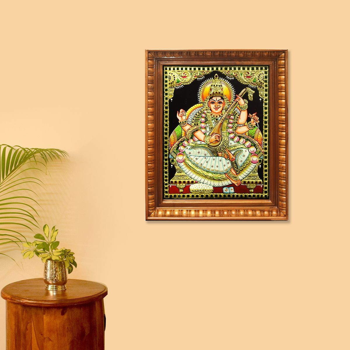 TANJORE PAINTING SARASWATHI
