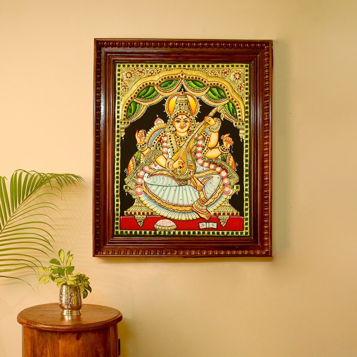 TANJORE PAINTING SARASWATHI