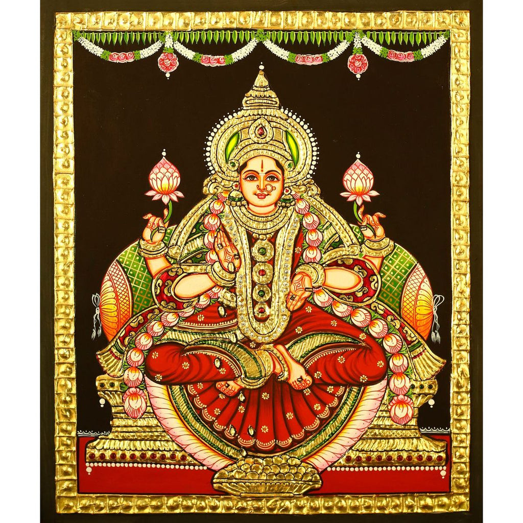TANJORE PAINTING DHANA LAKSHMI