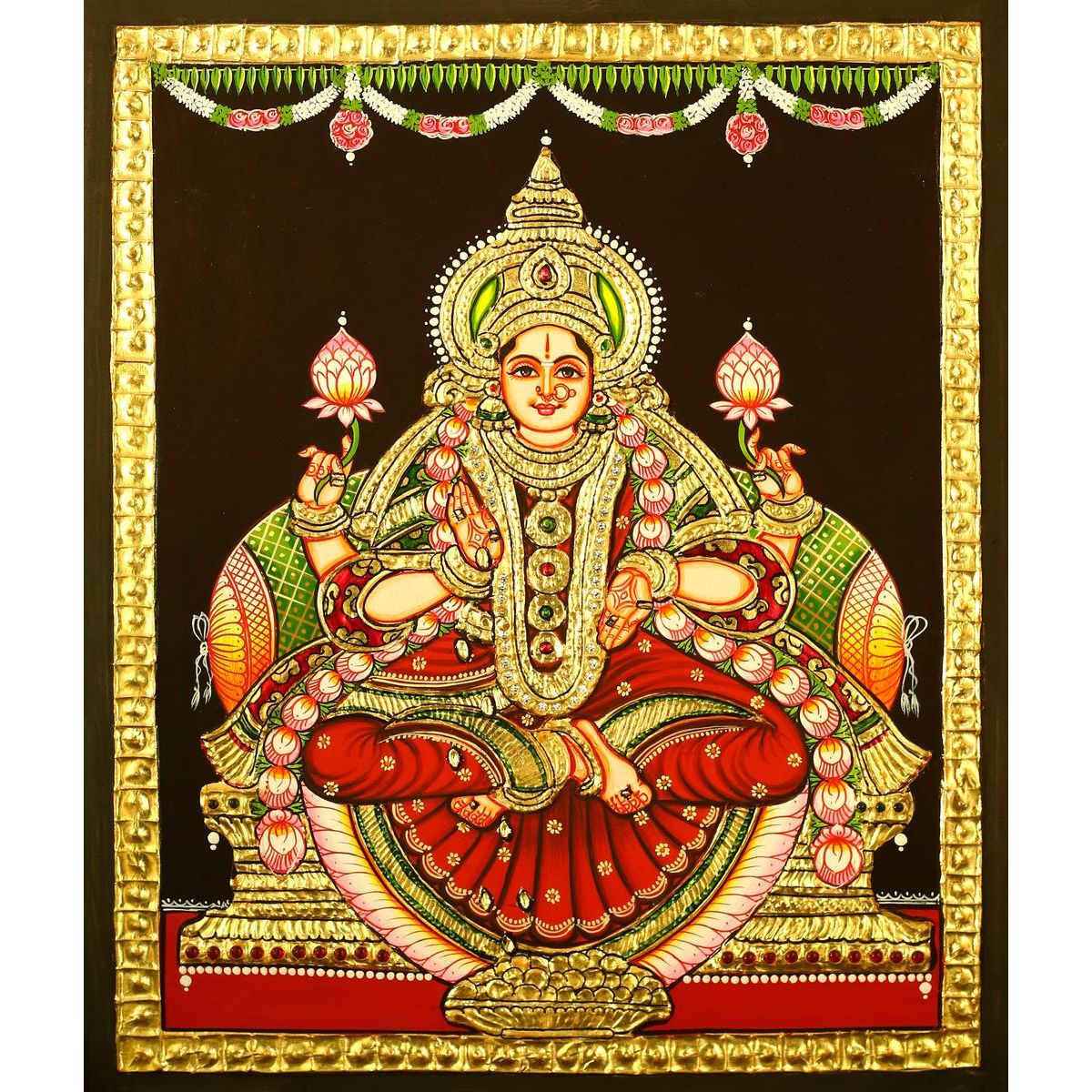 TANJORE PAINTING DHANA LAKSHMI