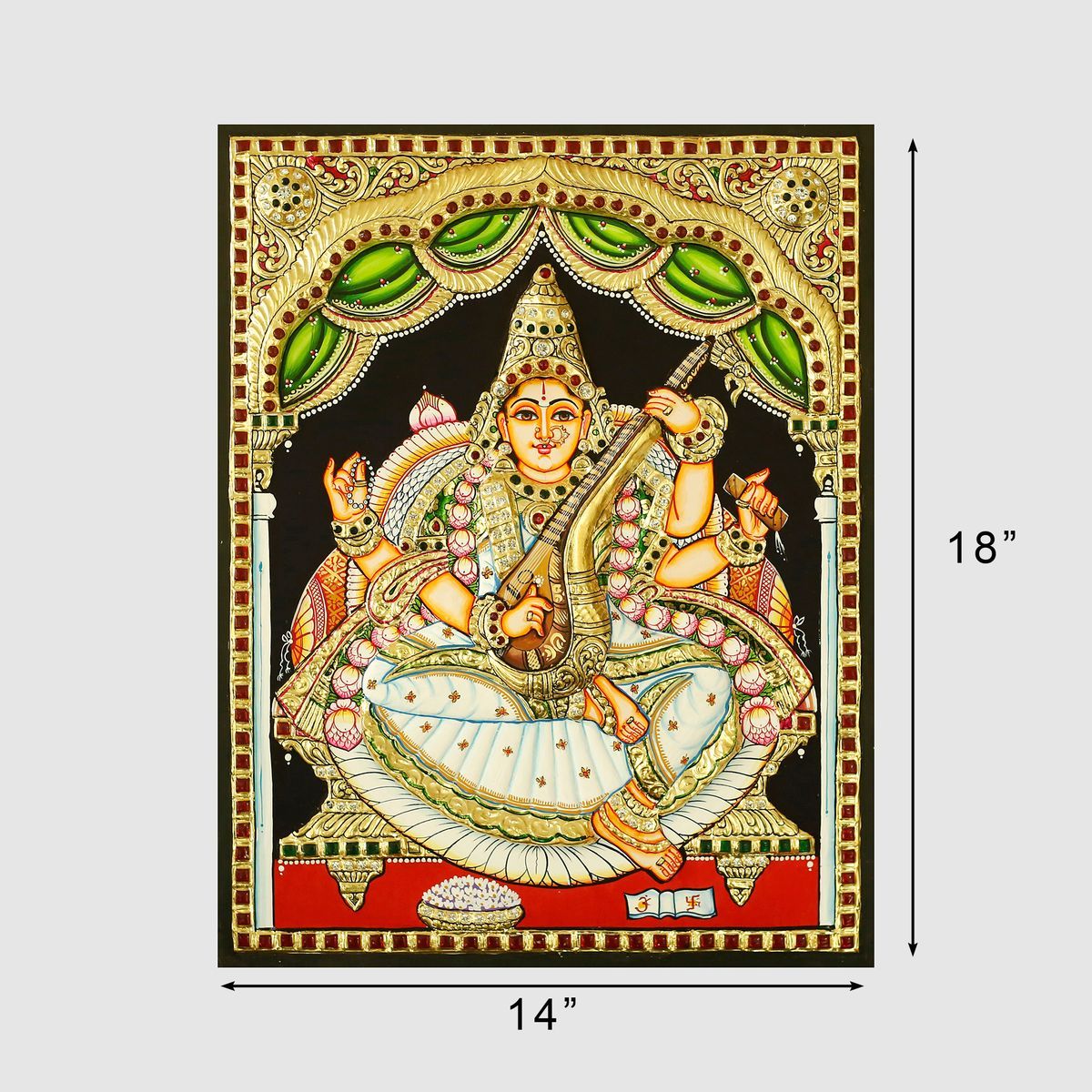 TANJORE PAINTING SARASWATHI