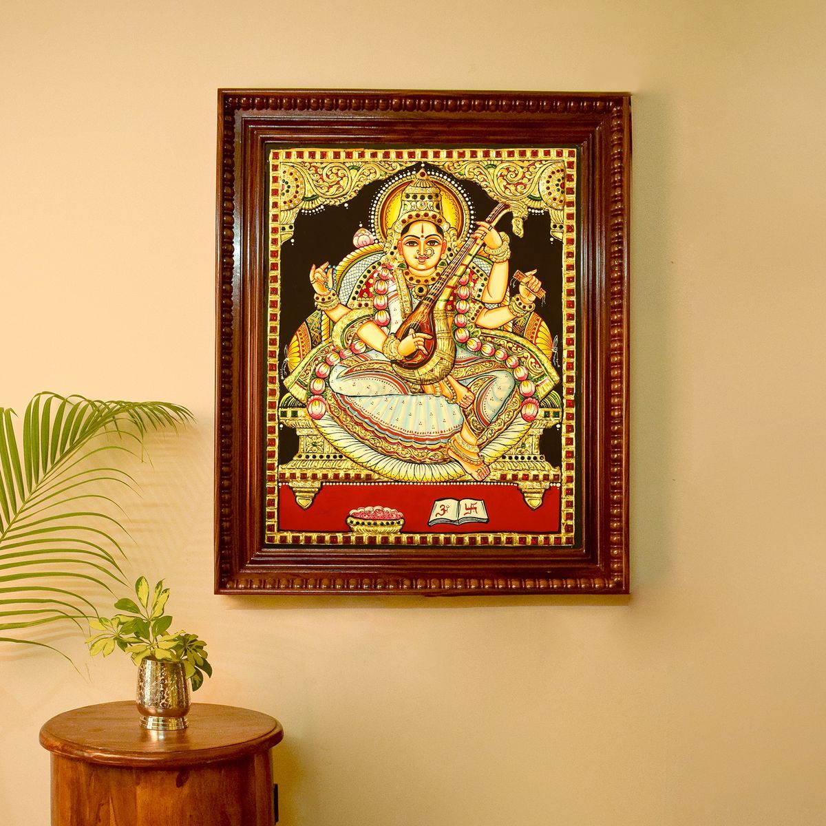 TANJORE PAINTING SARASWATHI