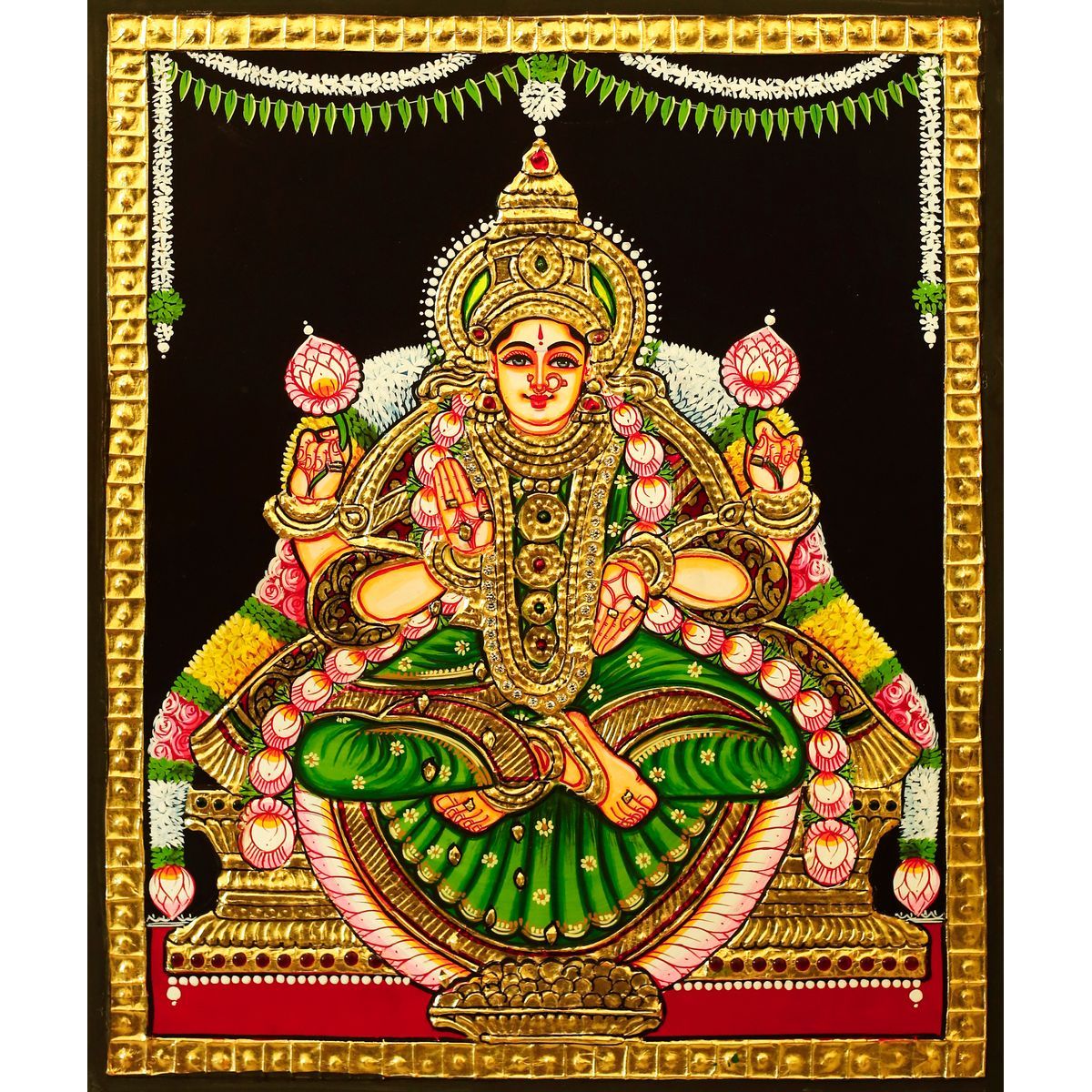 TANJORE PAINTING DHANA LAKSHMI