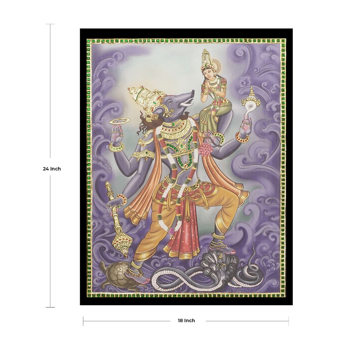 TANJORE PAINTING VARAHA LAKSHMI