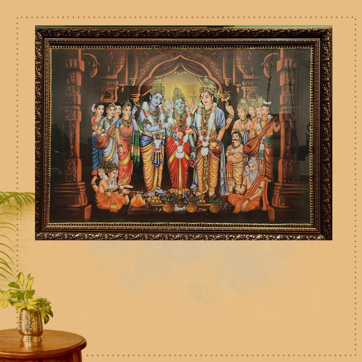 TANJORE PAINTING SRINIVASA KALYANAN