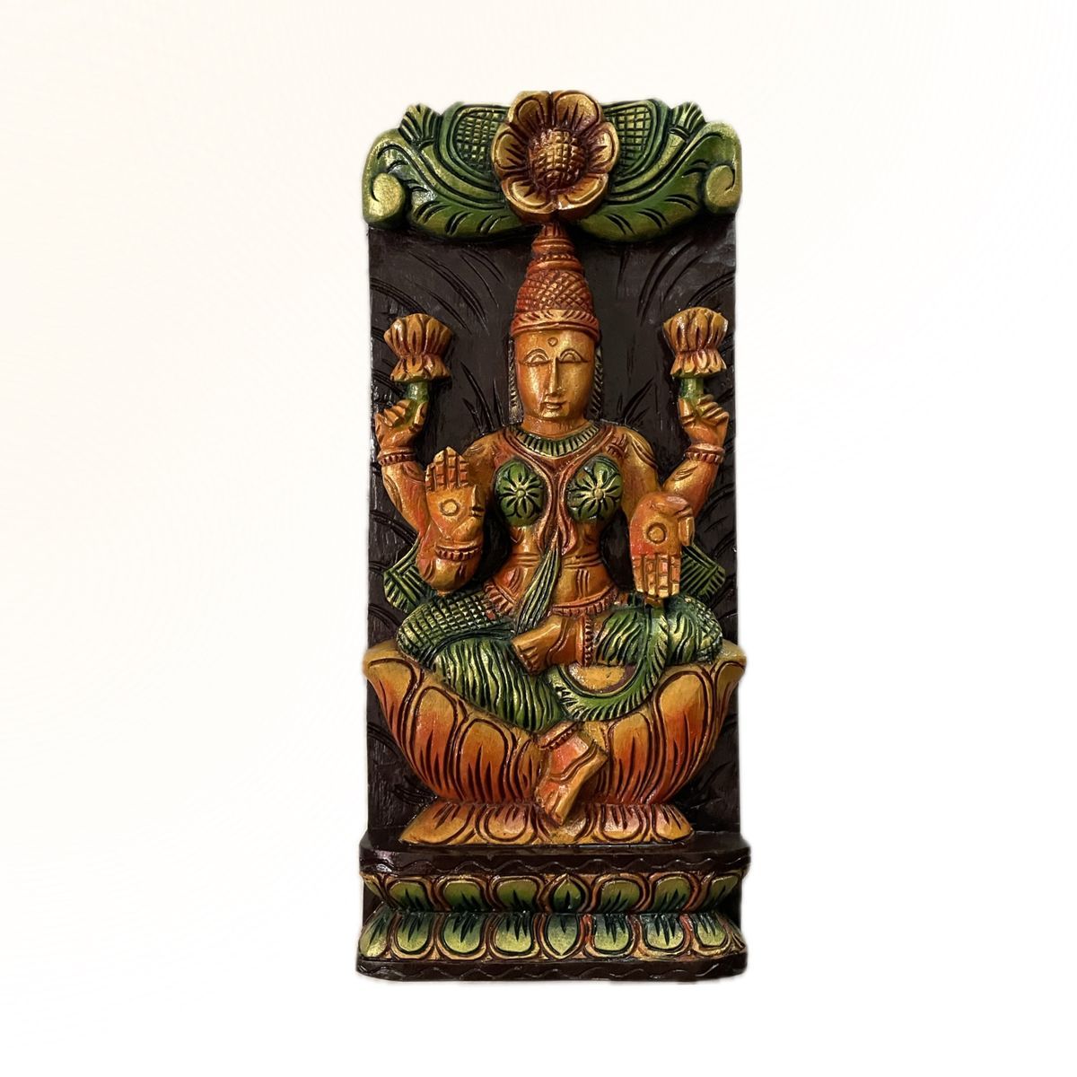LAKSHMI VAAGAI WOODEN WALL HANGING PANEL