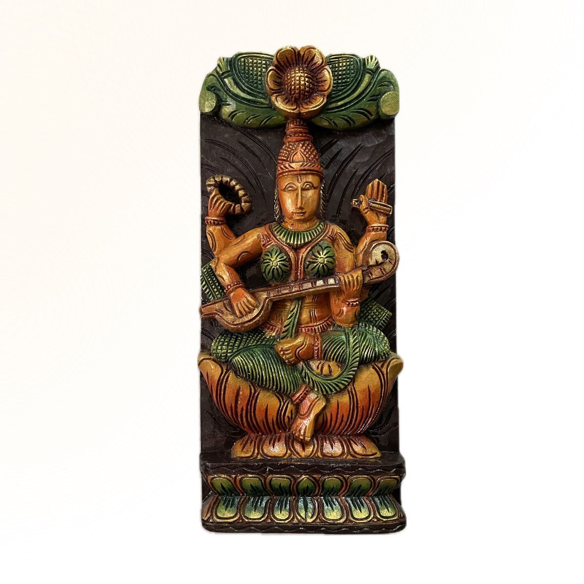SARASWATHI VAAGAI WOODEN WALL HANGING PANEL