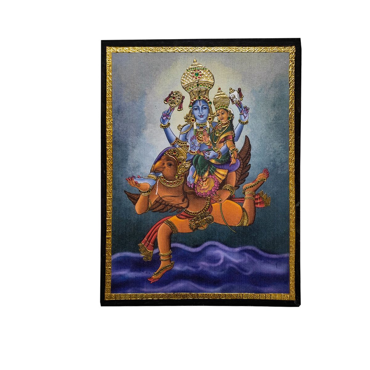 TANJORE PAINTING VISHNU LAKSHMI