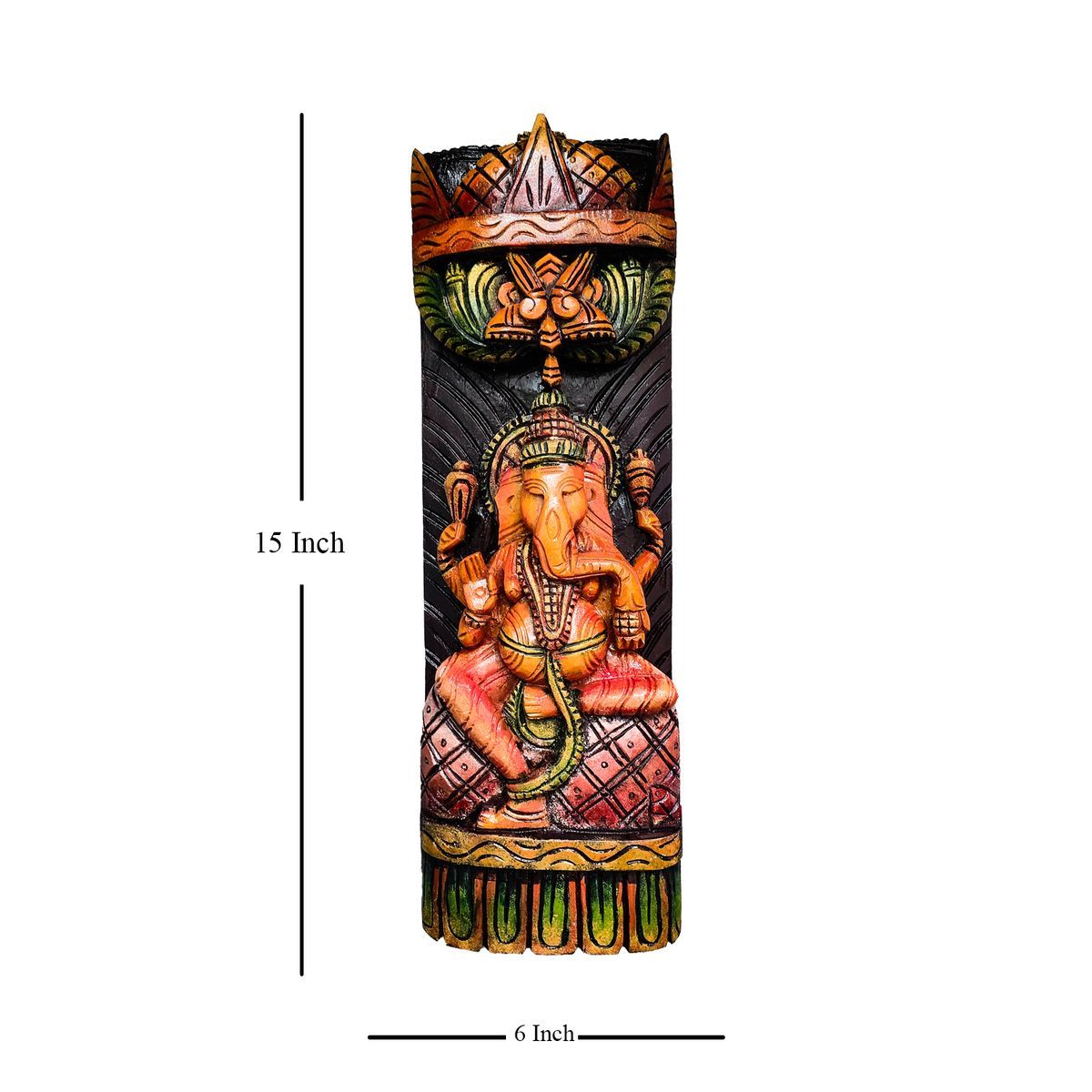 GANESHA VAAGAI WOODEN WALL HANGING PANEL