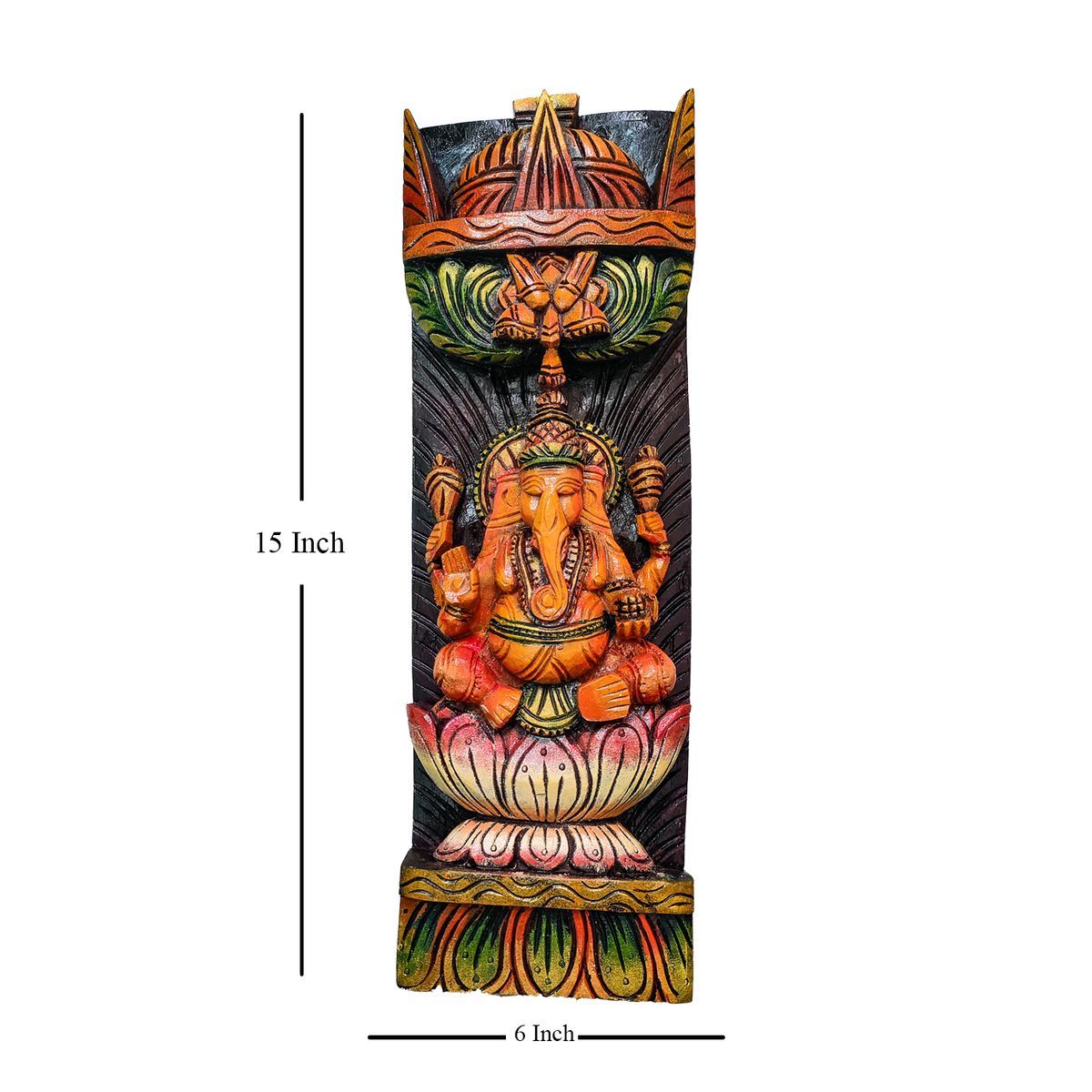 GANESHA VAAGAI WOODEN WALL HANGING PANEL