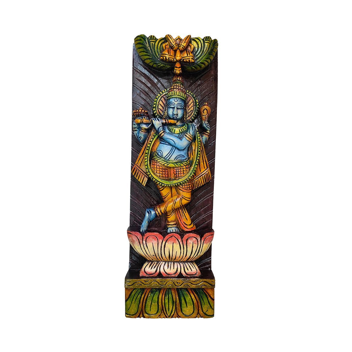 KRISHNA VAAGAI WOODEN WALL HANGING PANEL