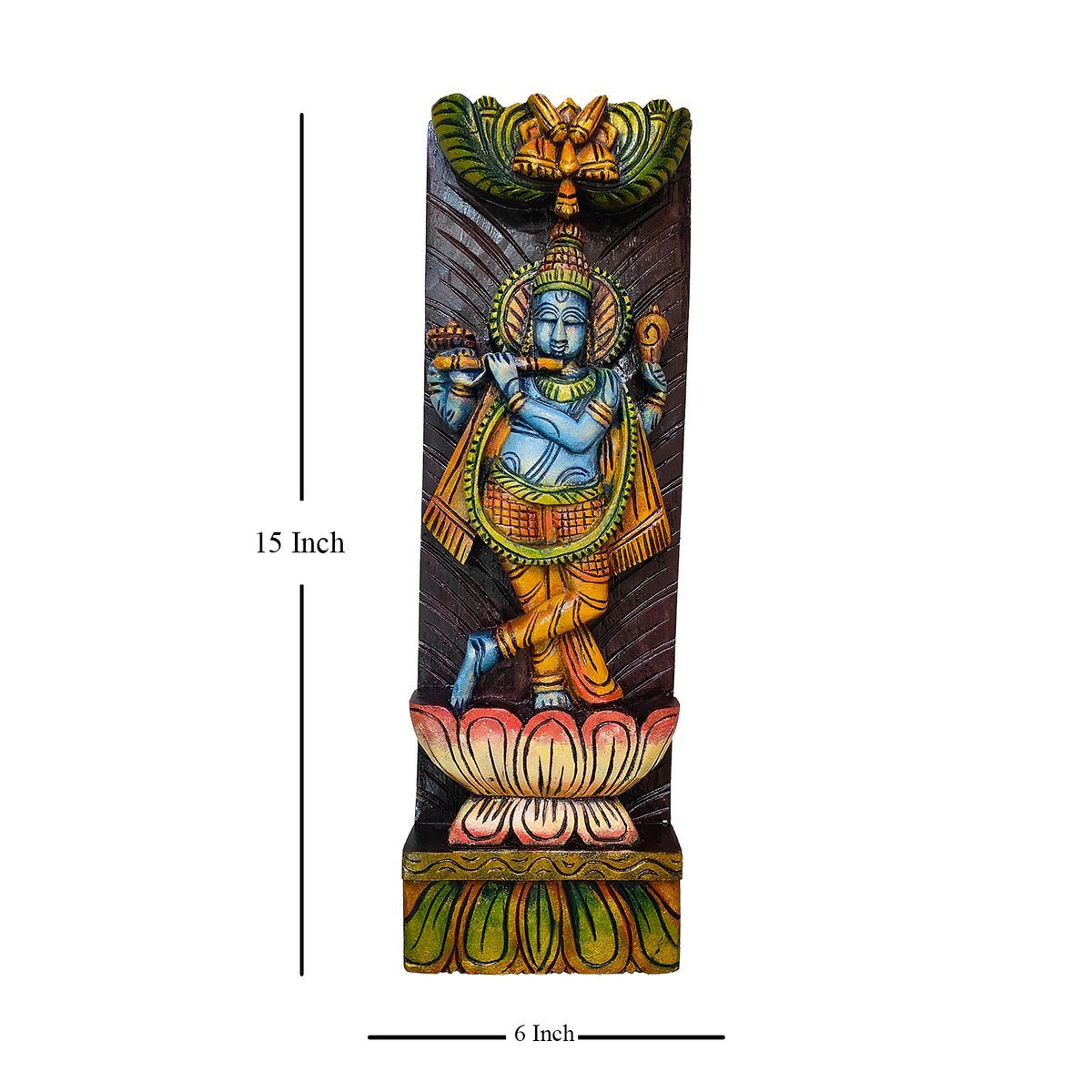 KRISHNA VAAGAI WOODEN WALL HANGING PANEL
