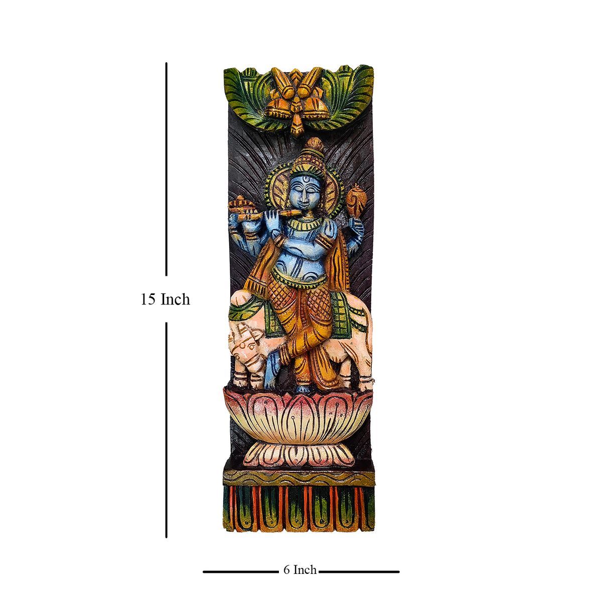 KRISHNA VAAGAI WOODEN WALL HANGING PANEL